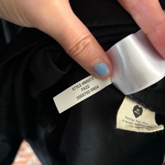 Madewell Black Poplin Puff Sleeve Dress, 4 - Picture 9 of 9